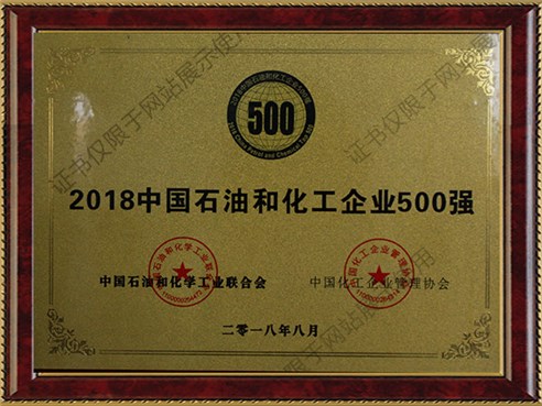 中國石油和化工行業(yè)500強